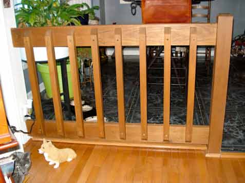 replace old wood spindles with iron